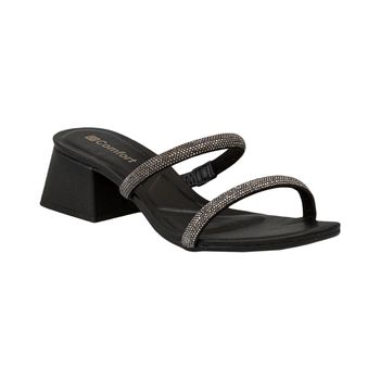 Tamanco-Grafite-e-Preto-Duas-Tiras-Strass-Salto-Bloco-|-Comfort-Tamanho--39---Cor--GRAFITE-0